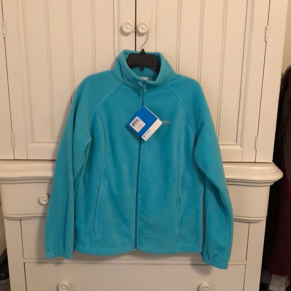 Columbia Jackets & Blazers - Columbia NWT Large Full Zip Jacket Aqua Turquoise
